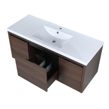 48 Inch Bathroom Cabinet With Sink,Soft Close Doors and Drawer,Float Mounting Design,48x18 - BVC00948CAW(KD - Packing) - W99984813 - image - 18