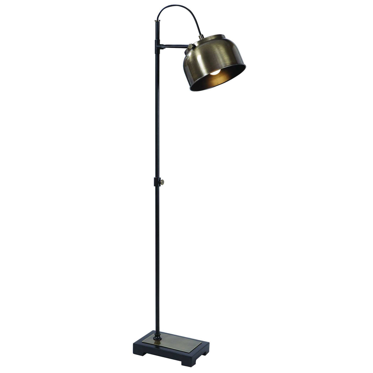 Bessemer Industrial Floor Lamp - Light Brown / Black by Uttermost - View 1