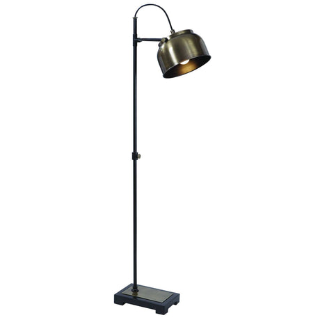 Bessemer Industrial Floor Lamp - Light Brown / Black by Uttermost - View 1