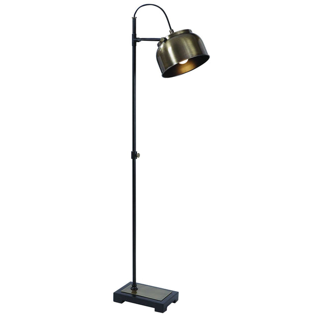 Bessemer Industrial Floor Lamp - Light Brown / Black by Uttermost - View 1