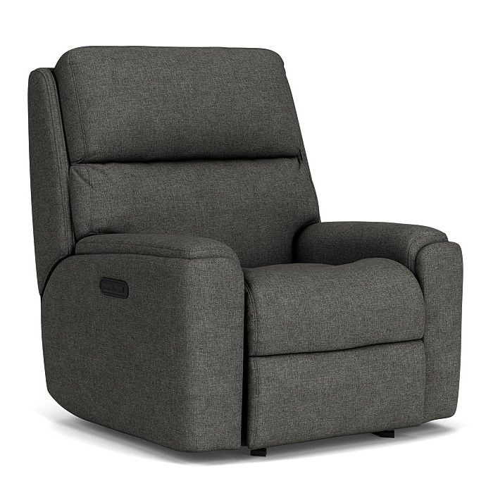 Rio Transitional Fabric Power Recliner With Power Headrest | Flexsteel