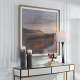 Dawn On The Hills Framed Print - Purple / Light Brown by Uttermost - View 8