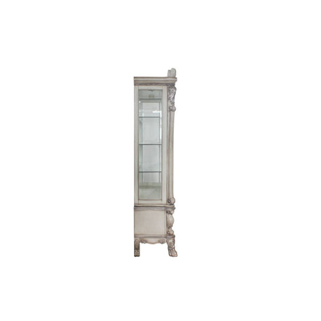 Acme - Dresden Curio 68182 Vintage Bone White Finish