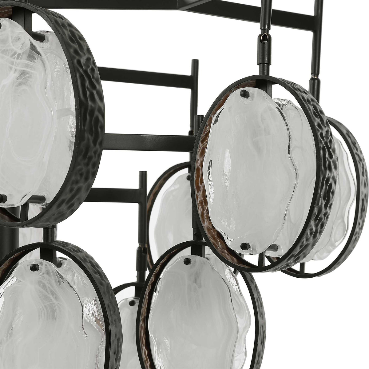 Maxin 15 Light Large Chandelier - Bronze / Silver by Uttermost - View 6