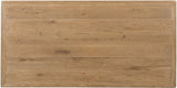Rectangular wooden panel with a natural finish