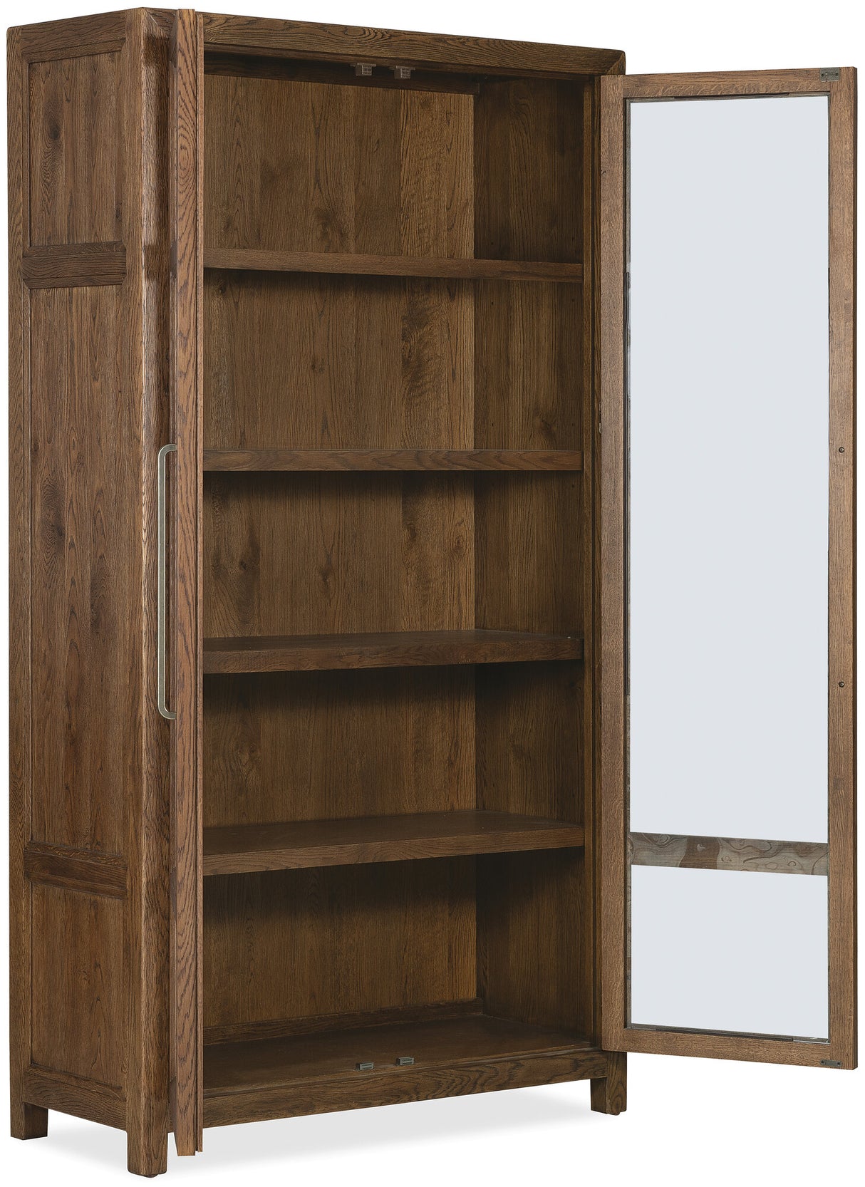 Driftwood Display Cabinet by Hooker Furniture in Buckboard, Worn Saddle & Burnt Timber Finishes