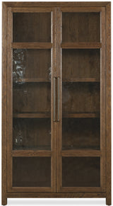 Driftwood Display Cabinet by Hooker Furniture in Buckboard, Worn Saddle & Burnt Timber Finishes