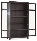 Driftwood Display Cabinet by Hooker Furniture in Buckboard, Worn Saddle & Burnt Timber Finishes