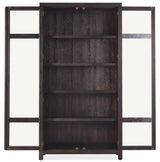 Driftwood Display Cabinet by Hooker Furniture in Buckboard, Worn Saddle & Burnt Timber Finishes