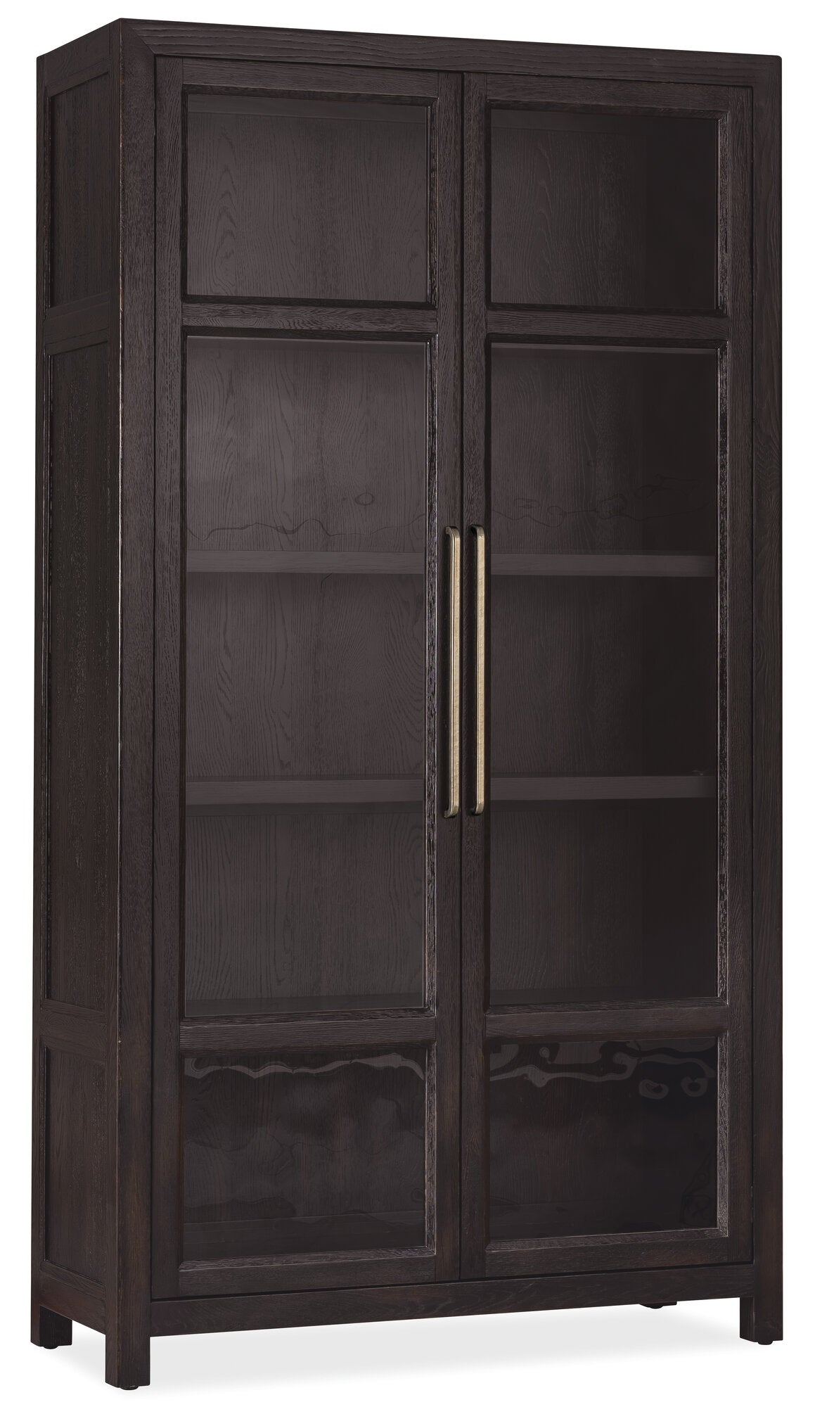 Driftwood Display Cabinet by Hooker Furniture in Buckboard, Worn Saddle & Burnt Timber Finishes