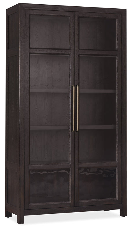 Driftwood Display Cabinet by Hooker Furniture in Buckboard, Worn Saddle & Burnt Timber Finishes