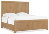 Driftwood California King Panel Bed Buckboard - Light Brown | Hooker Furniture