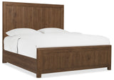 Driftwood California King Panel Bed Worn Saddle - Dark Brown | Hooker Furniture