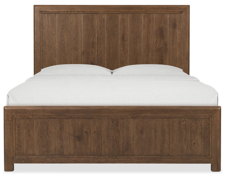 Driftwood California King Panel Bed Worn Saddle - Dark Brown | Hooker Furniture