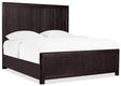 Driftwood California King Panel Bed Burnt Timber - Black | Hooker Furniture
