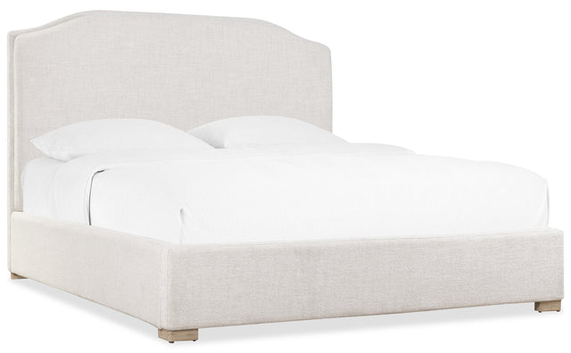Driftwood Queen Upholstered Bed - Beige | Hooker Furniture