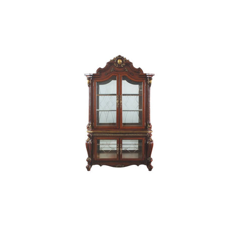 Acme - Picardy Curio 68229 Honey Oak Finish