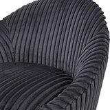 Crue Fabric Swivel Chair - Dark Gray by Uttermost - View 8