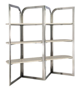 Modern Mood Etagere - Silver / Beige | Hooker Furniture