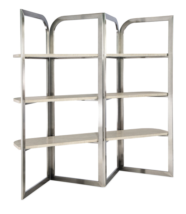 Modern Mood Etagere - Silver / Beige | Hooker Furniture