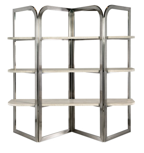 Modern Mood Etagere - Silver / Beige | Hooker Furniture