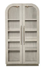 Modern Mood Display Cabinet by Hooker Furniture in Oak Veneers & Pewter Accents
