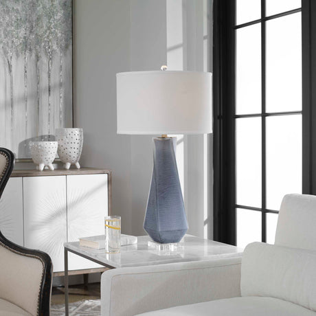 Anatoli Table Lamp Charcoal Gray - Gray / Beige by Uttermost - View 2