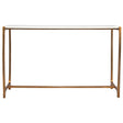 Affinity Marble Console Table - White / Gold by Uttermost - View 1