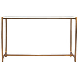 Affinity Marble Console Table - White / Gold by Uttermost - View 1