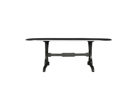 Acme - House Beatrice Dining Table 68810 Charcoal Finish