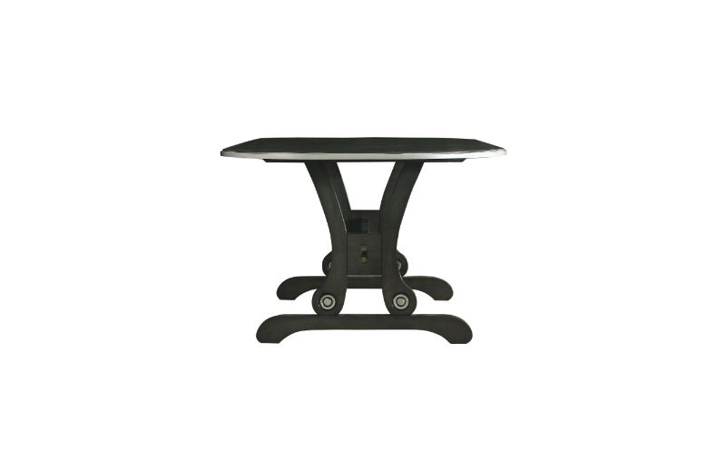 Acme - House Beatrice Dining Table 68810 Charcoal Finish