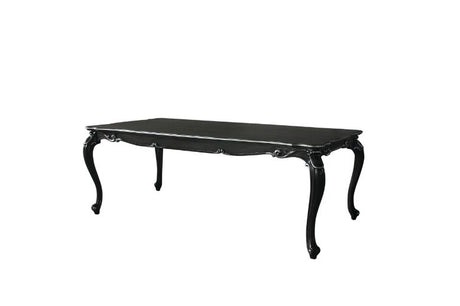 Acme - House Delphine Dining Table 68830 Charcoal Finish
