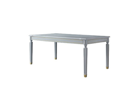 Acme - House Marchese Dining Table 68860 Pearl Gray Finish