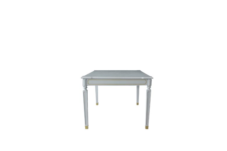 Acme - House Marchese Dining Table 68860 Pearl Gray Finish