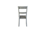 Acme - House Marchese Side Chair (Set-2) 68862 Two Tone Gray Fabric & Pearl Gray Finish