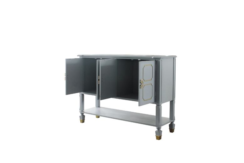 Acme - House Marchese Server 68864 Pearl Gray Finish