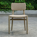Kailua Outdoor Wicker Dining Chair - Gray by Uttermost - View 3