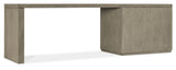 Linville Falls 96" Desk With Open Desk Cabinet - Gray by Hooker Furniture - View 3