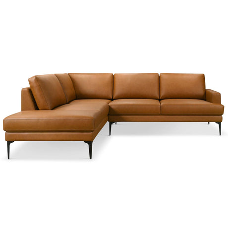 Bristol Durable Vegan Leather Left-Facing Sectional Sofa - sold by Home Elegance USA