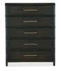 Retreat Pole Rattan Five-Drawer Chest - Black / Dark Brown by Hooker Furniture - View 2