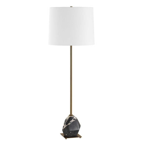 Rowland Panda Marble Buffet Lamp Black / Brass - Black / Gold by Uttermost - View 3