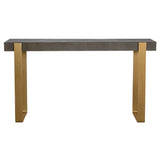 Kea Contemporary Console Table - Dark Gray / Yellow by Uttermost - View 1
