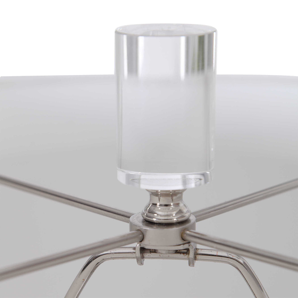 Zesiro Modern Table Lamp - Silver / White by Uttermost - View 7