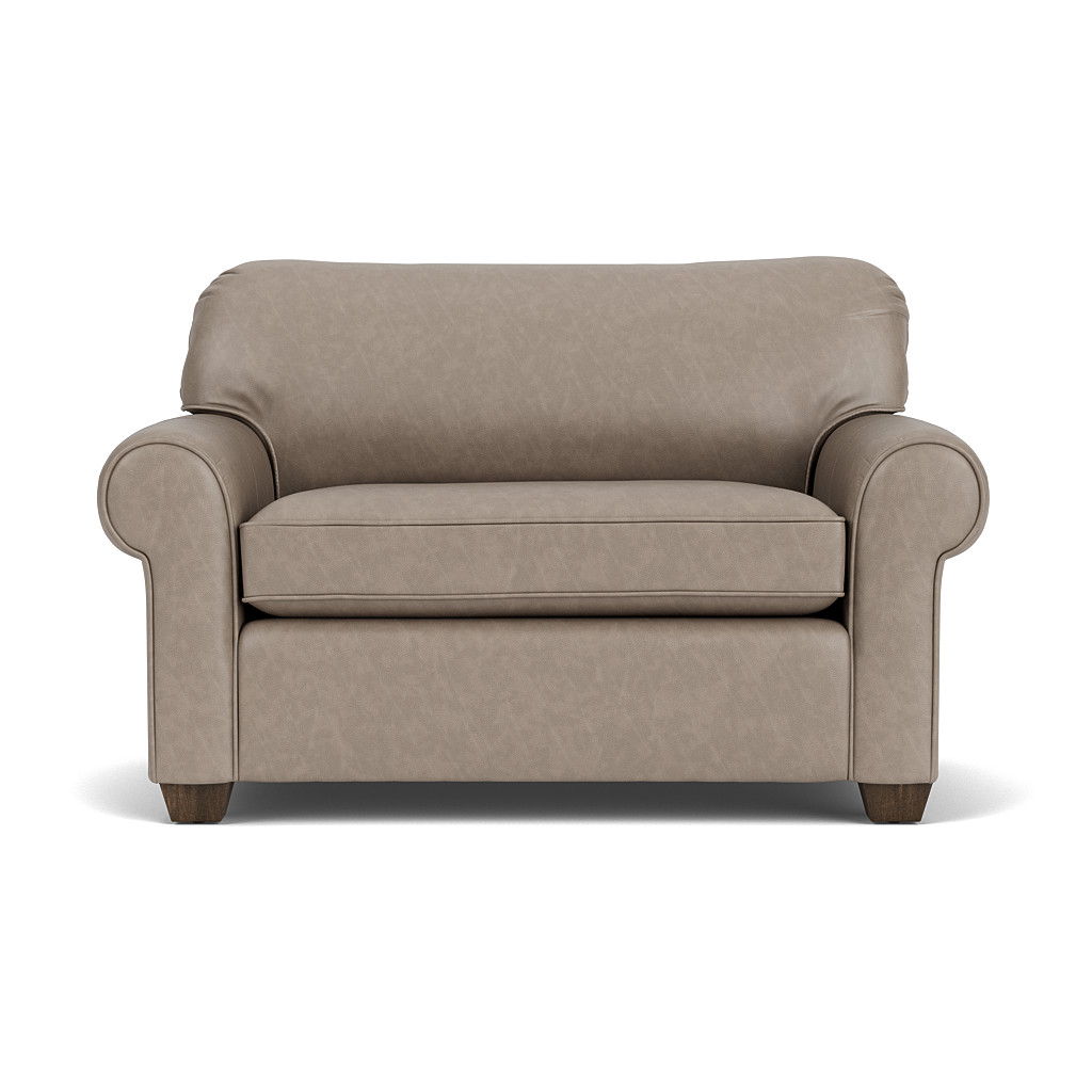 Thornton Leather Stationary Twin Sleeper | Flexsteel