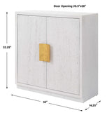 Emma 2 Door White Cabinet by Uttermost - View 11