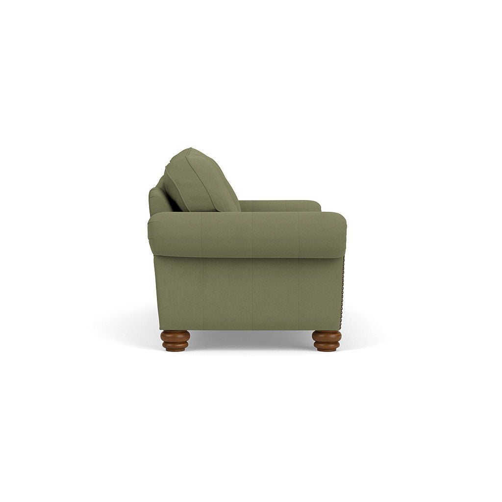 Bexley Leather Sofa, Nailhead Trim | Flexsteel