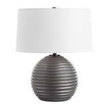 Chelsom Ribbed Table Lamp - Gray by Uttermost - View 4