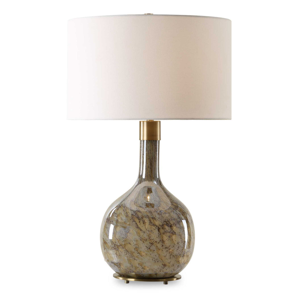 Rhine Brown Glass Table Lamp - Dark Brown by Uttermost - View 1