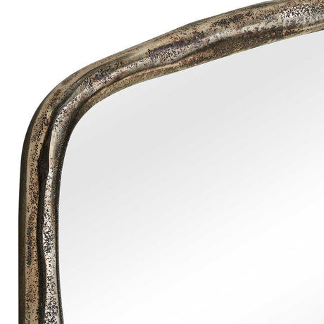 Hammered Arch Arch Mirror Nickel - Dark Gray by Uttermost - View 4
