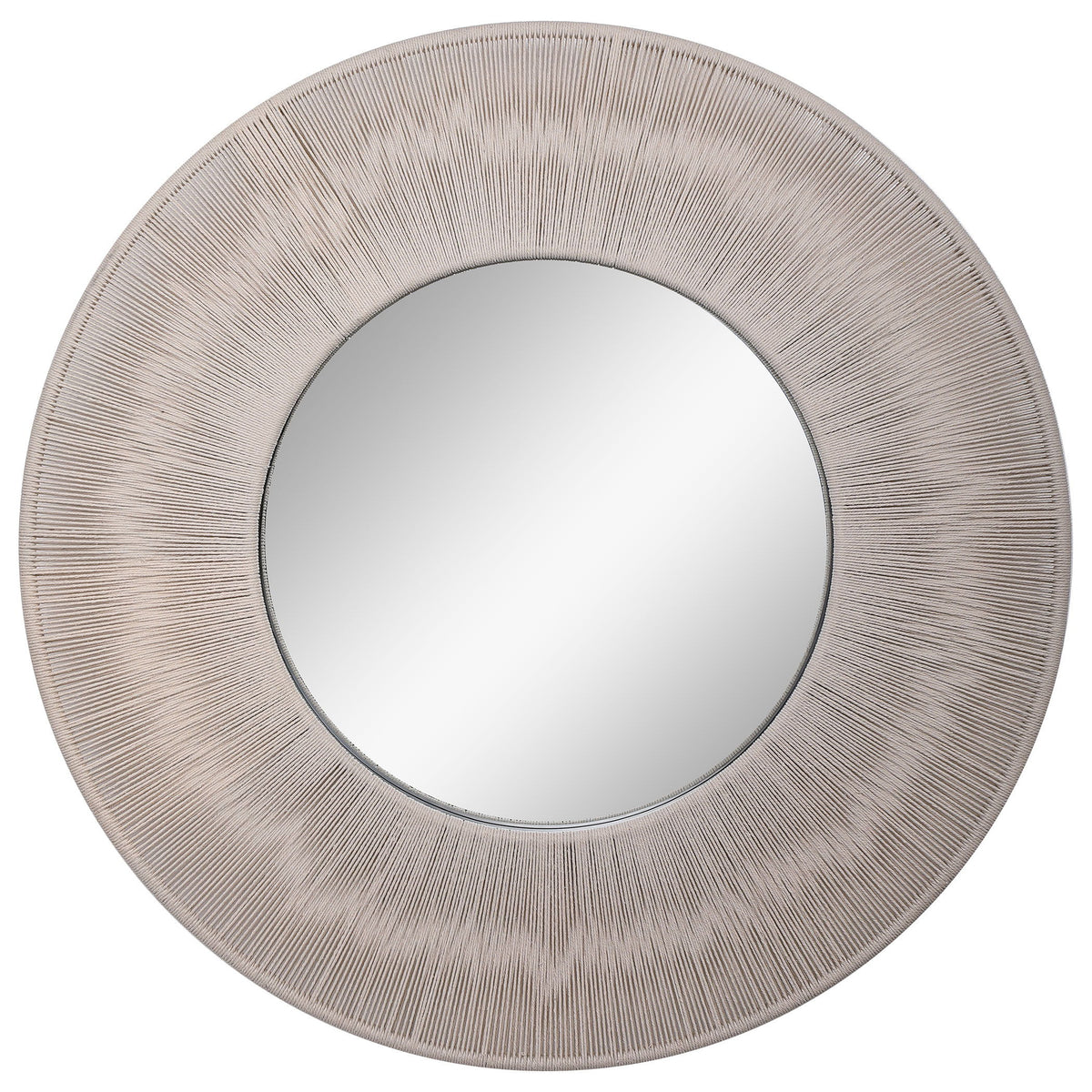 Sailor's Knot Round Mirror - Beige by Uttermost - View 1